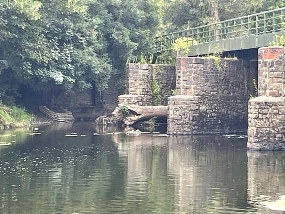 One of the six bridges affected by scour, located at Umberleigh. Credit: Tim Steer
