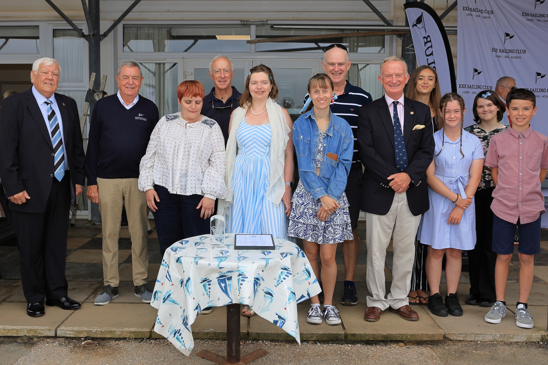 The Exe Sailability Project team and volunteers with their award