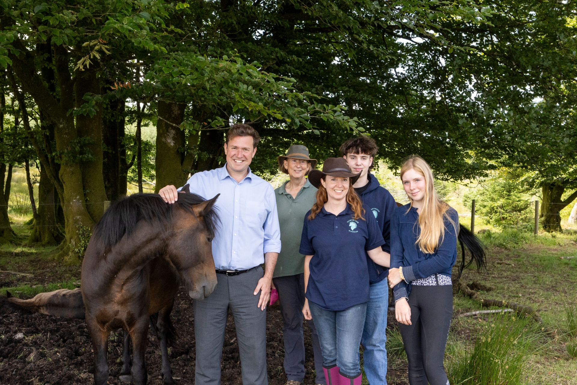 Steve Race with The Friends of the Dartmoor Hill Pony