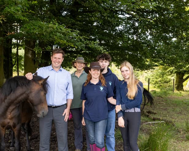 Steve Race with The Friends of the Dartmoor Hill Pony