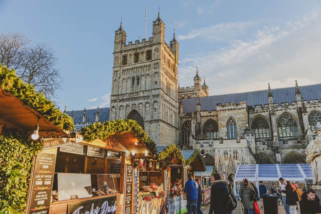 The iconic 12th century Exeter Cathedral will be home to a host of festive events this year