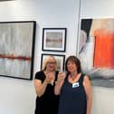 Ray and Val with their art. Image: Ella Woszczyk