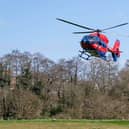  An air ambulance brought a young passenger to Bristol Children's Hospital following the collision on the A30. (Stock photo)  