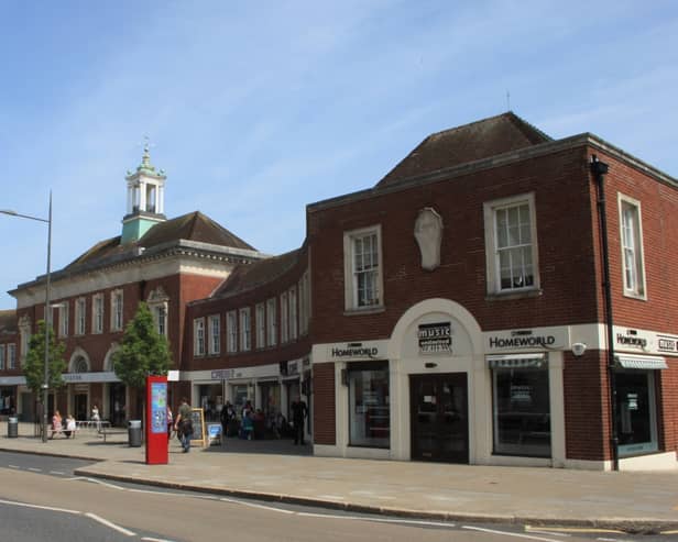 The building at  Central railway station in Exeter, which faces on to Queen Street.