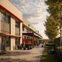 A digital illustration of what the new school near Cranbrook might look like