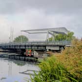 The Bascule Bridge lane on Exeter's A379 Bridge Road, which reopened on 15 September following repairs