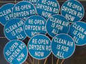 Dryden Road protest signs