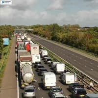 Severe delays on M5 as collision blocks carriageway