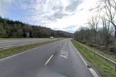 The A380 near Ideford is partially blocked