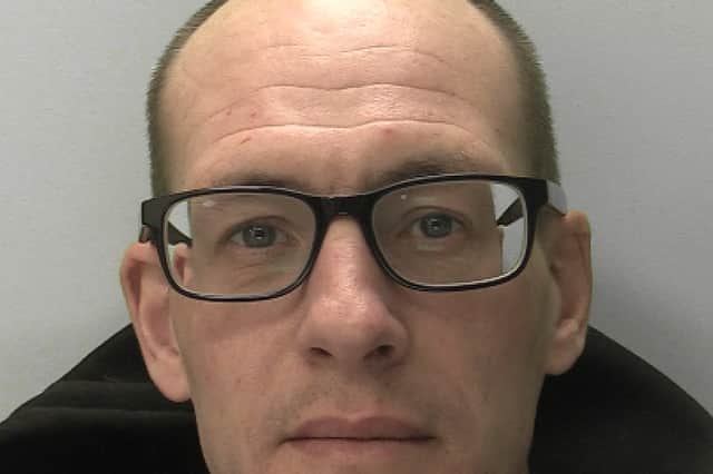 Steven Baldwin is wanted by police in connection with reports of stalking, harassment, and theft