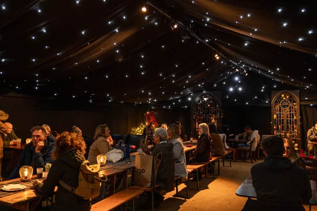 New to the market for 2026 is a tipi-bar