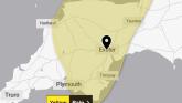 Yellow rain weather warning issued for Exeter as heavy downpours forecast