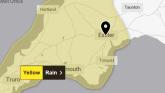 Yellow weather warning issued for Exeter as heavy rain raises flood risk this weekend