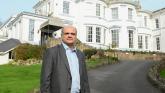 New owner Khalil Viraney outside  the Lincombe Hall Hotel Pic miraclePR.com