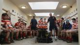 Inside the Bideford Chiefs changing room. Pic from Kevin Crowl.