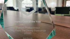 Ashfords team celebrate after scooping a 'lovely bubbly' award