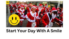 Sea of Santas creates a Christmas spectacle