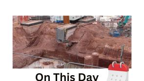 Leisure centre work was well underway