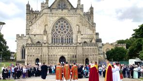 Choral Eucharist continues despite evacuation 
