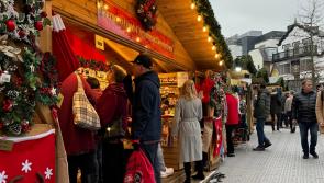 Christmas shoppers flock to festive market