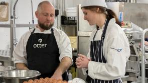 Student chefs in action 