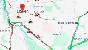 Heavy delays on M5 Southbound near Exeter following earlier incident
