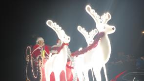 When and where can you see the Santa Sleigh tour in Barnstaple? 