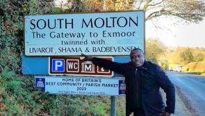 Royalty has visited a North Devon market town to forge new links