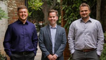 Pictured (from left) Kieran Whyte, Shane Cann and Luke Harris