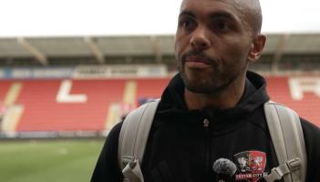 Magennis was denied a goal