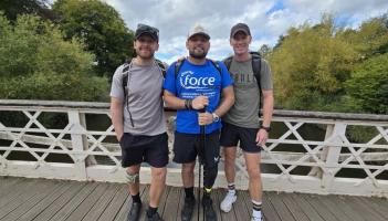 Exeter Veteran Paul Vice walks 232 miles for FORCE Cancer Charity Challenge