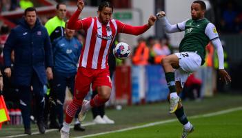 Devon Derby night at St James Park. Pic from PPAUK