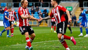 Exeter City celebrate at Halifax Town. Pic from PPAUK
