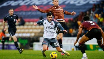 Bradford City v Exeter City. Pic from PPAUK