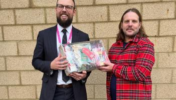Festive Christmas hampers delivered to families at Isca Academy