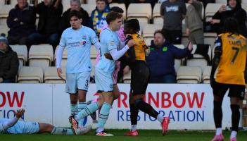 Tempers flare at Torquay United. Pic from PPAUK