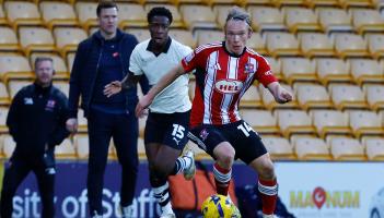 Port Vale v Exeter City. Pic from PPAUK