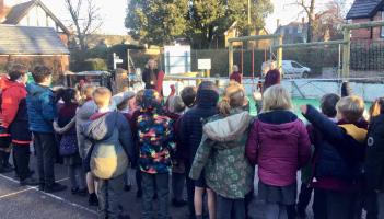 Exeter school transformed after families raise &pound;15,000 for new play equipment