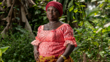 Finegirl is a farmer from the Niger Delta fighting for the rights of her community, which has been deeply impacted by the environmental fallout from oil drilling. 