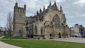 The volunteer fair takes place at Exeter Cathedral