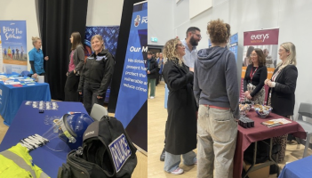 The careers fair took place at Exmouth Community College
