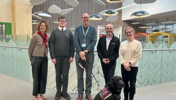From left: Hannah Overton, Princesshay Marketing and Commercial Manager; Fred, The Deaf Academy; Mark Stocks, Deaf Academy Partnership and Community Manager; Jon Walton, Princesshay Centre Manager; Ca