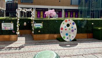 Easter market and maze open in Exeter city centre