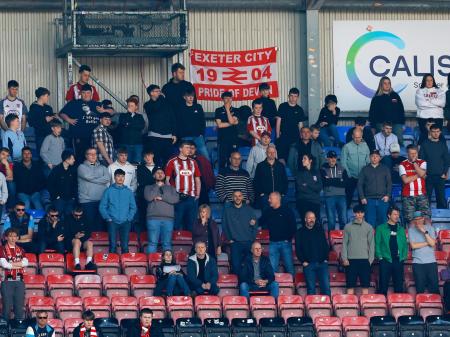 Worrying times for Exeter City. Pic from PPAUK