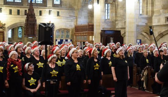 Rock choir East Devon raises &pound;1,000 in their fundraiser for Inclusive Exeter