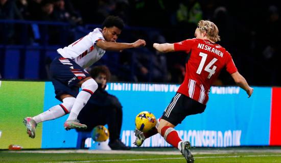 Bolton v Exeter. Pic from PPAUK