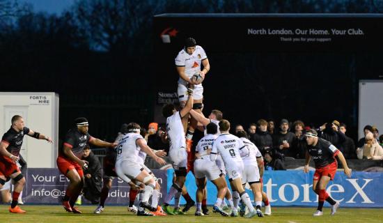Exeter Chiefs beat Saracens. Pic from PPAUK