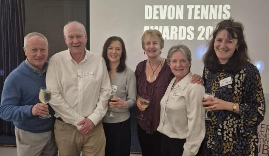 Celebrations at Devon Tennis Awards