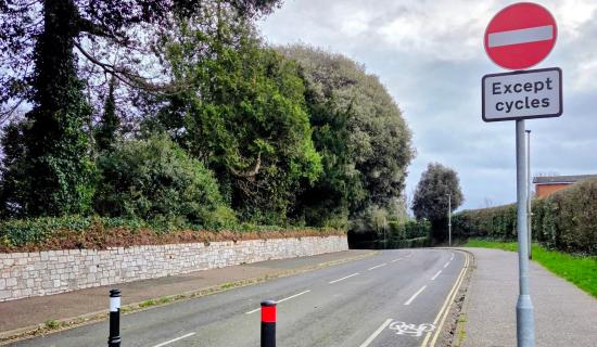 The controversial Dryden Road traffic measures
