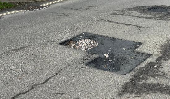 Many of Devon's roads are in a poor state